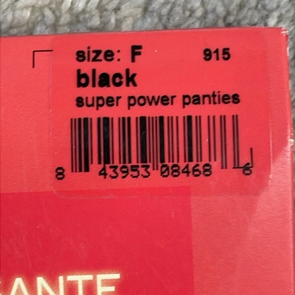 Spanx Super Power Panties Black 915 Mid Thigh Shaper Super Tummy Control Sz F
